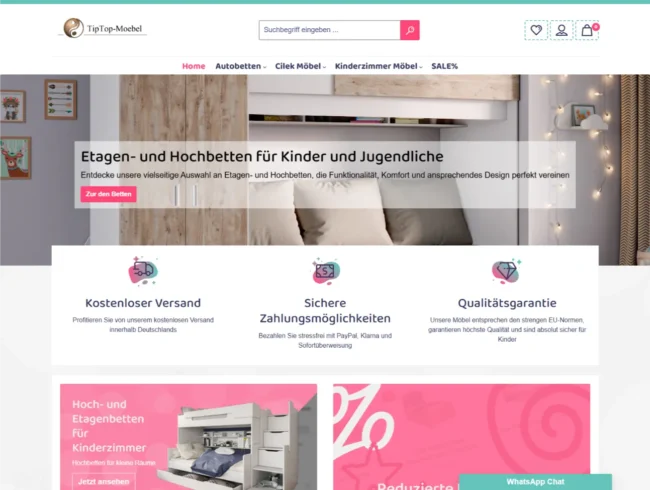 Kin­der­mö­bel Online-Shop