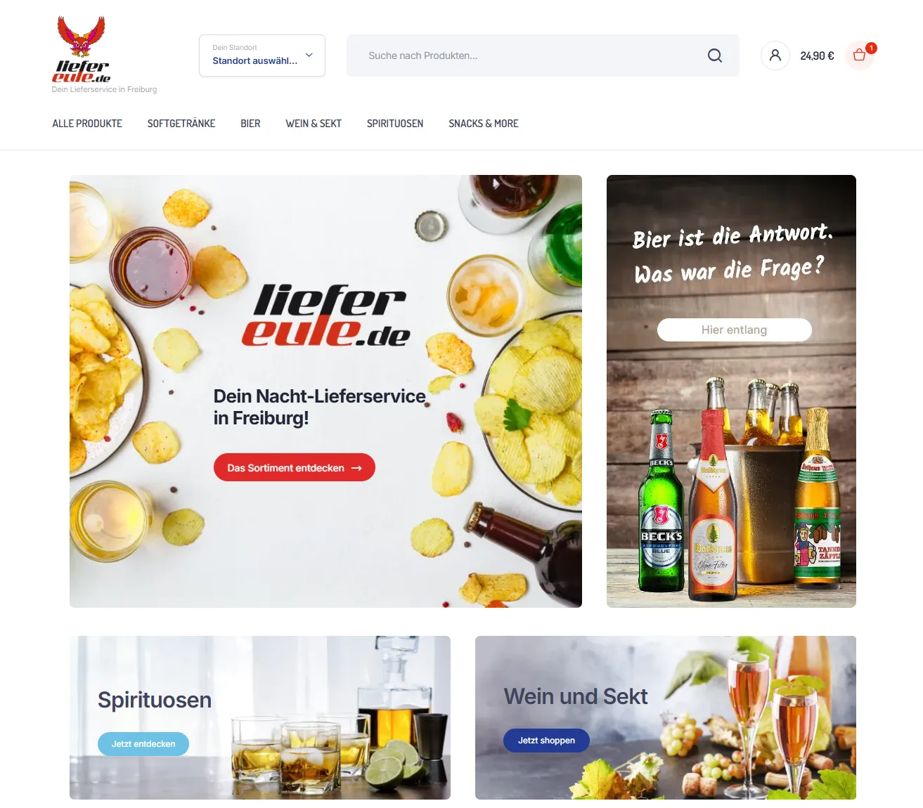 Getränke Lieferservice in Freiburg